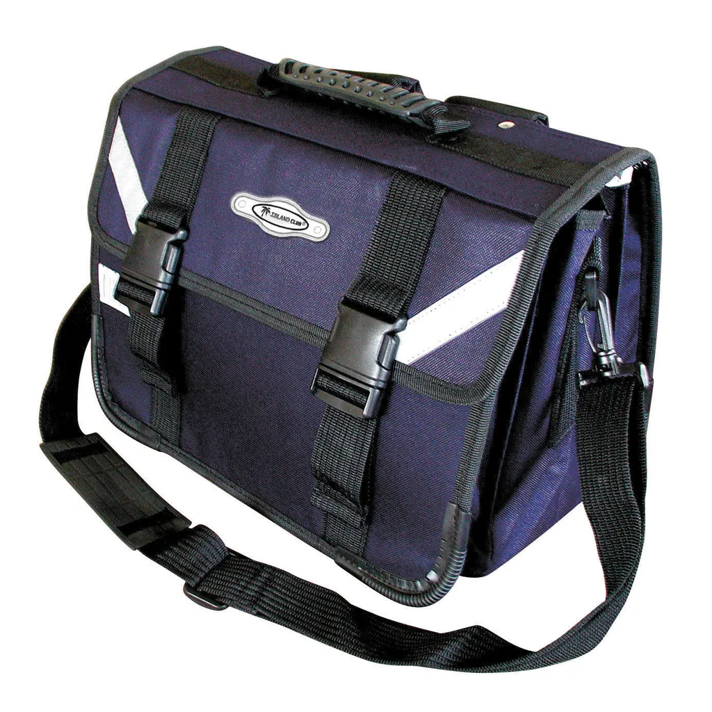 Junior Briefcase/Satchel 3Division Navy Blue Waltons