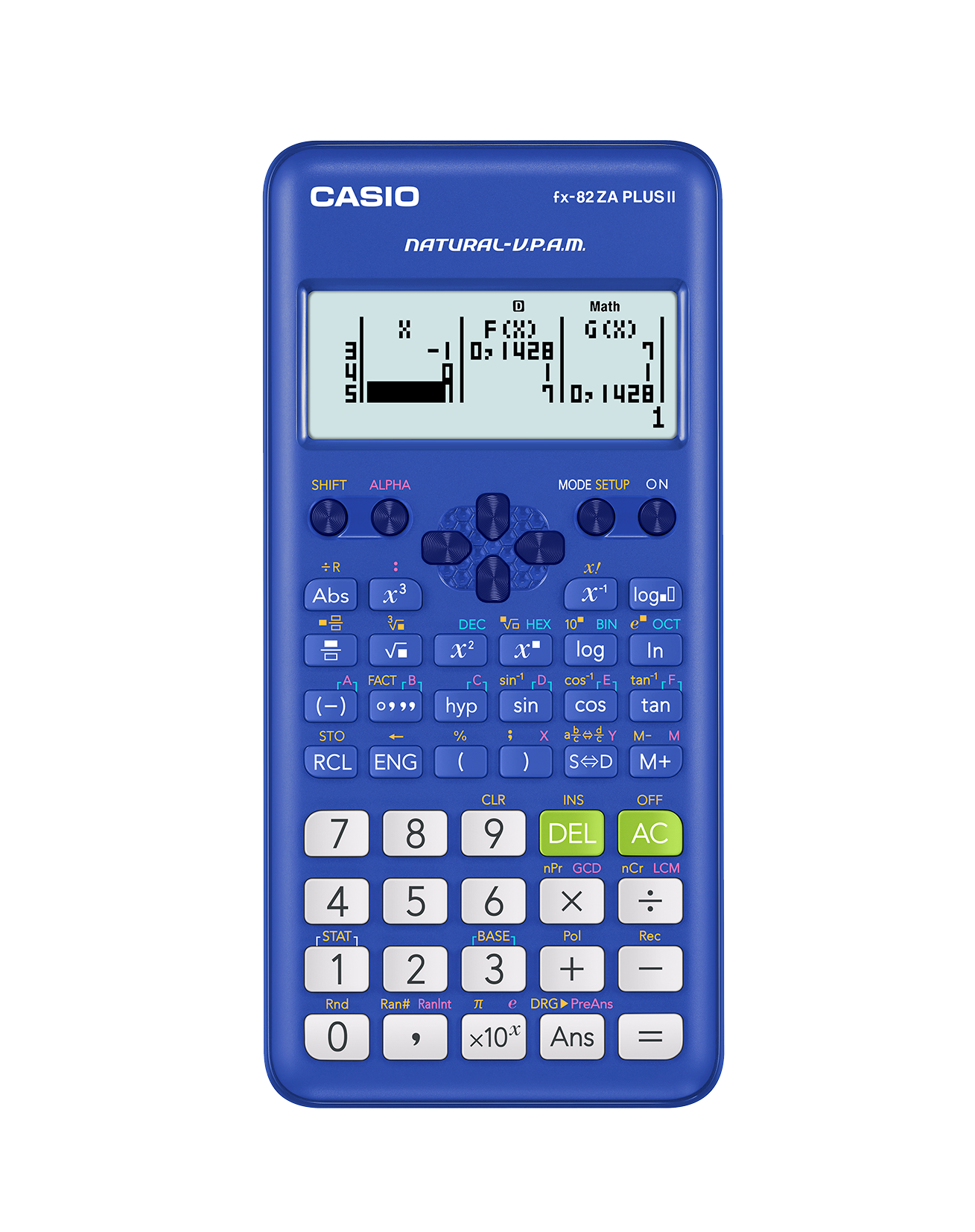 Casio FX82ZA Plus Scientific Calculator Blue Waltons Back To School