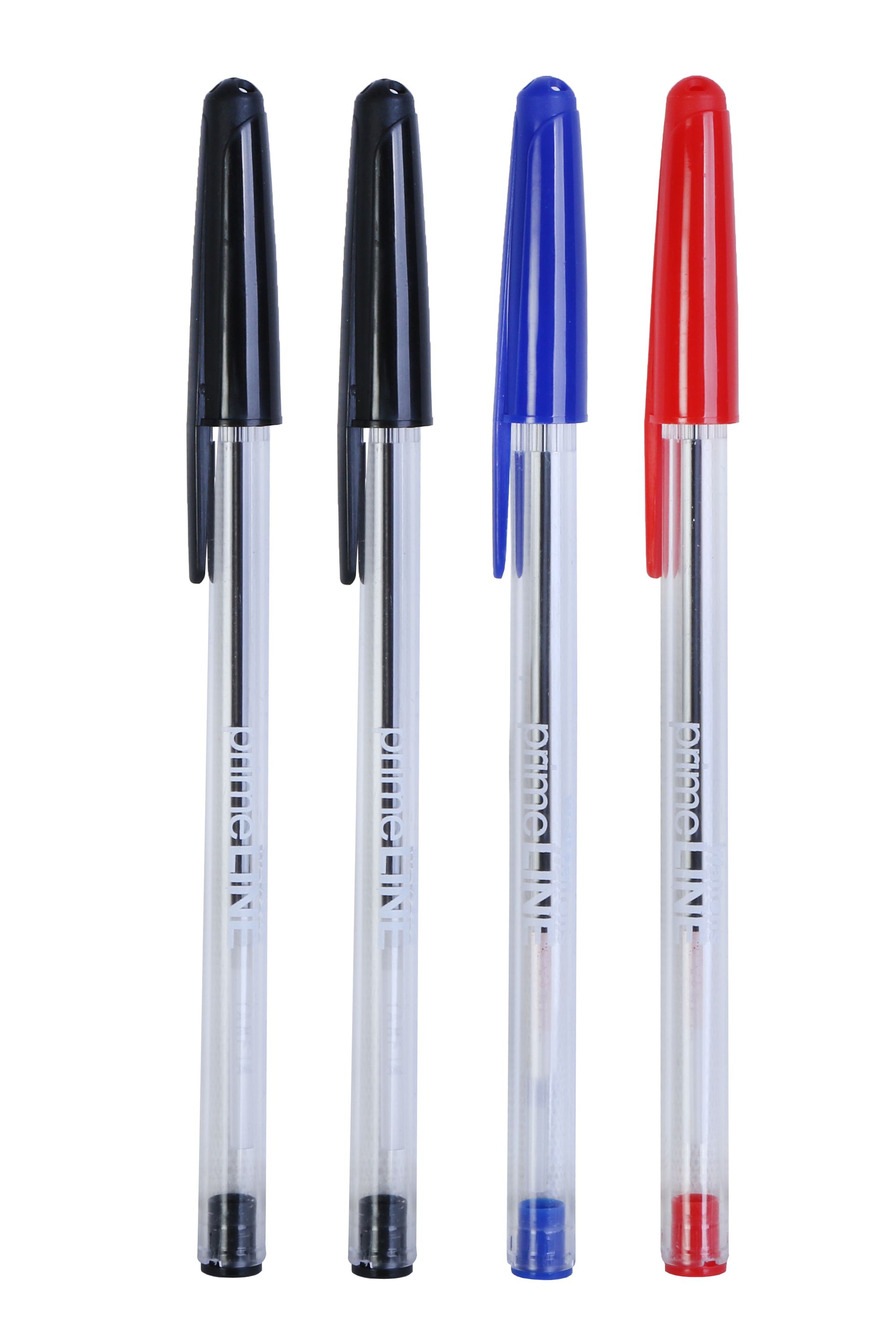 Waltons Primeline Ballpoint Pen Pack 4 (Includes 2 X Black 1