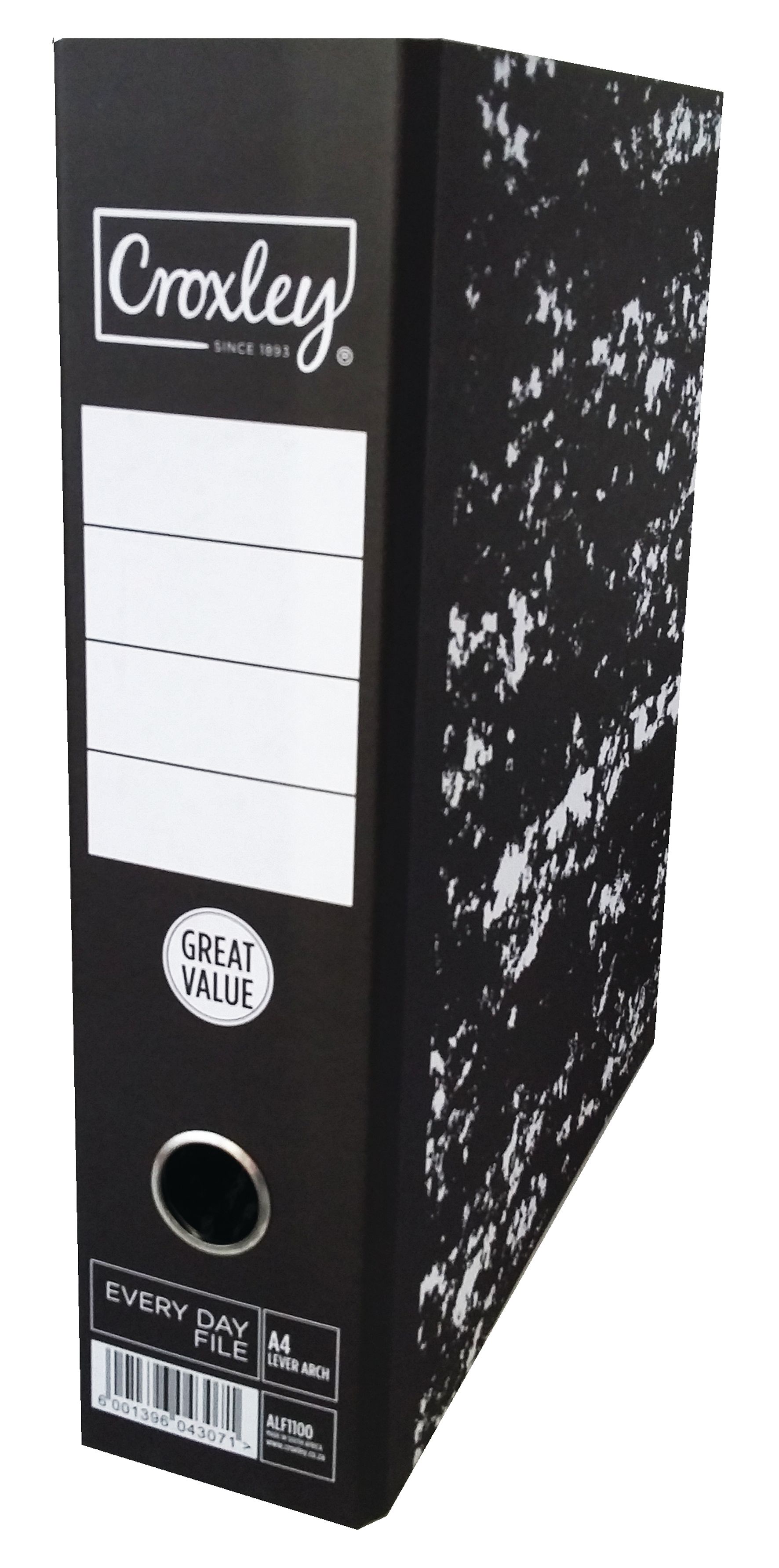 A4 Croxley Everyday Lever Arch Board File Wide Spine No Rado Bidvest