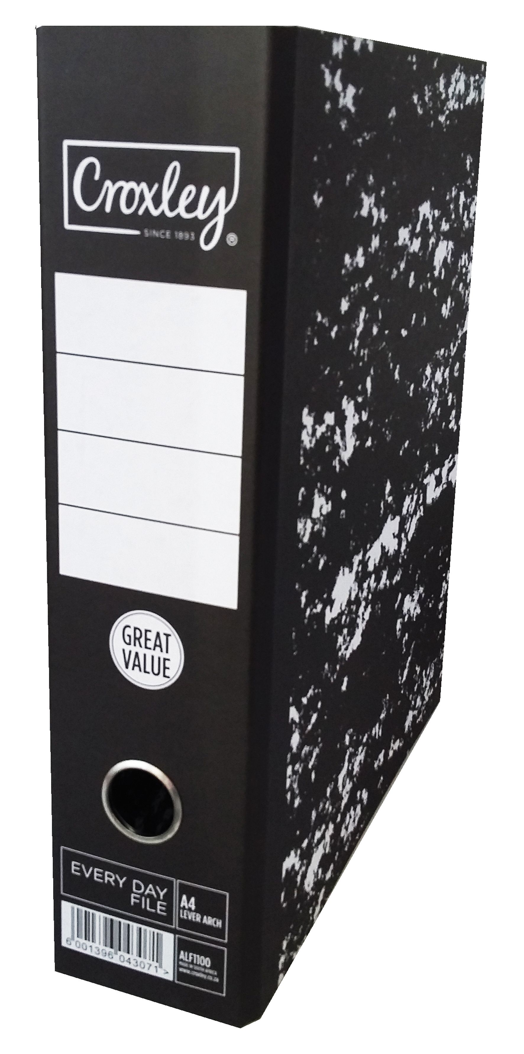 A4 Croxley Everyday Lever Arch Board File Wide Spine No Rado Waltons