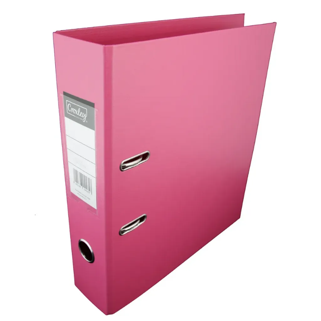 A4 Croxley Polypropylene Lever Arch File Pink Waltons Back To School