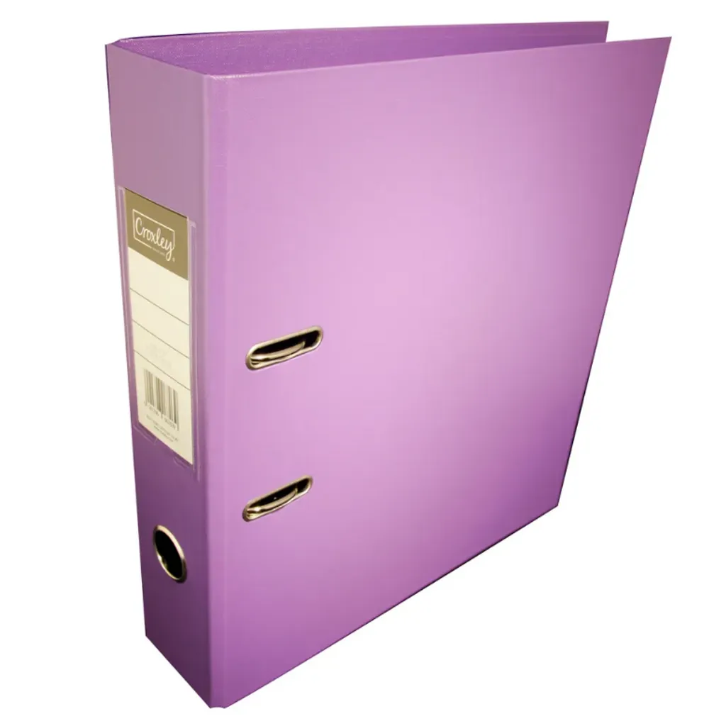 A4 Croxley Polypropylene Lever Arch File Purple Waltons Back To School