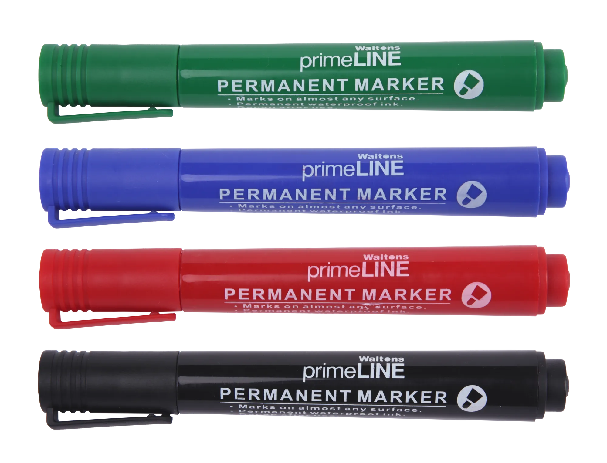 Waltons PrimeLine Marker Permanent Bullet Point Set Of 4 | Waltons ...