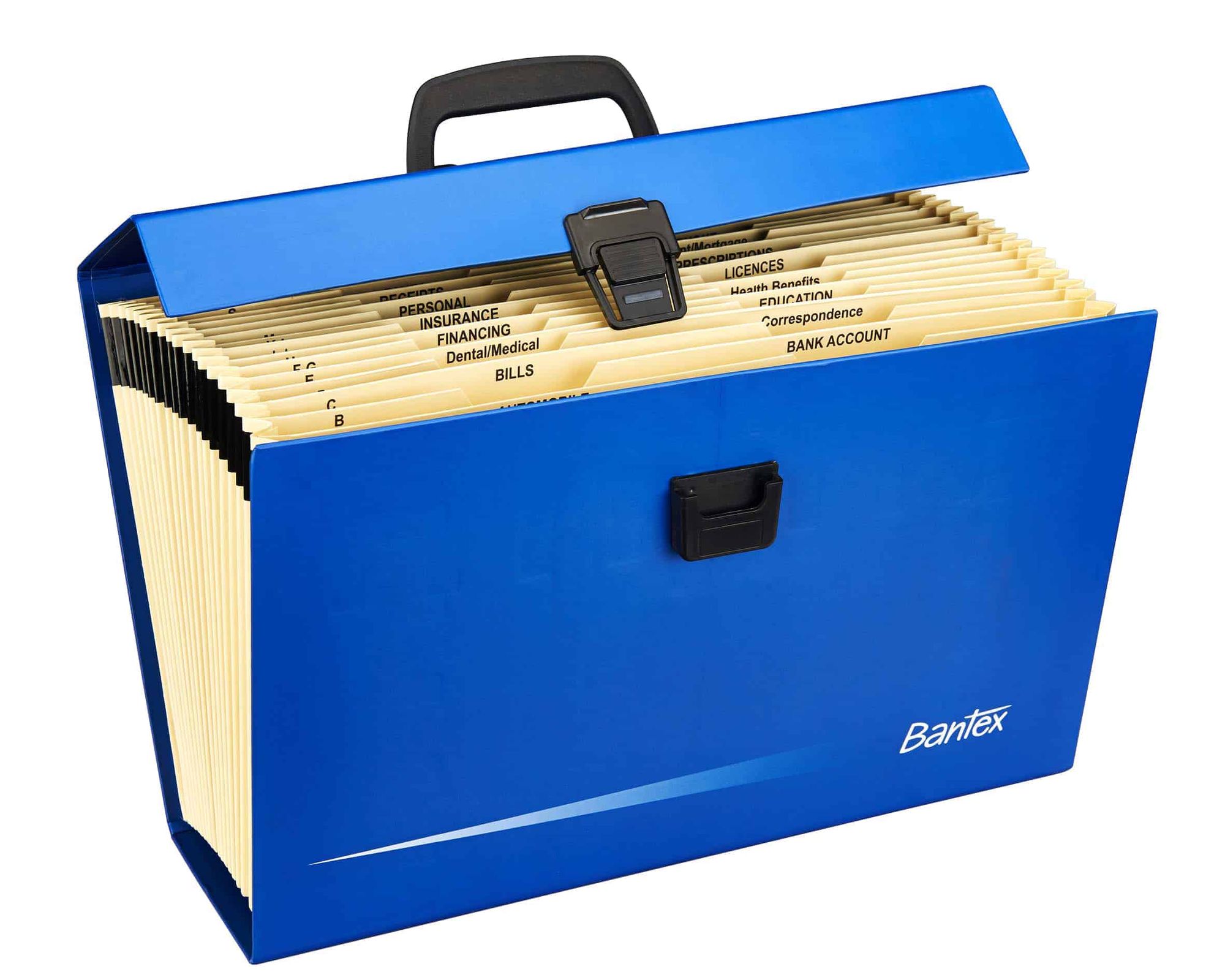 Bantex board concertina file with handles B5568 (Per 1) Waltons
