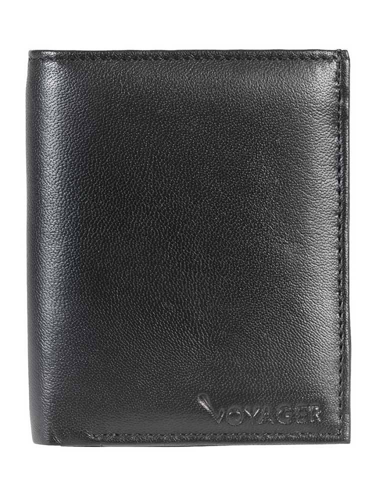 Voyager Leather Trifold Wallet (10013) Grey Waltons