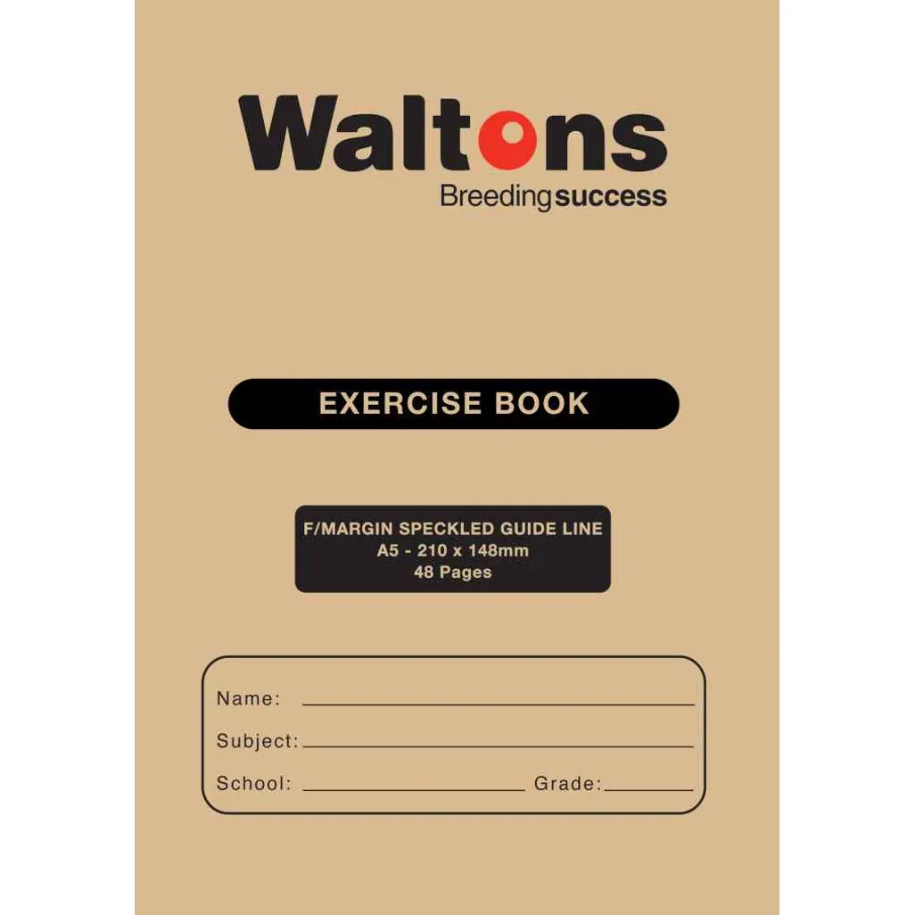 Speckled Guideline Soft Cover Exercise Book A5 48 Pg Feint & Margin