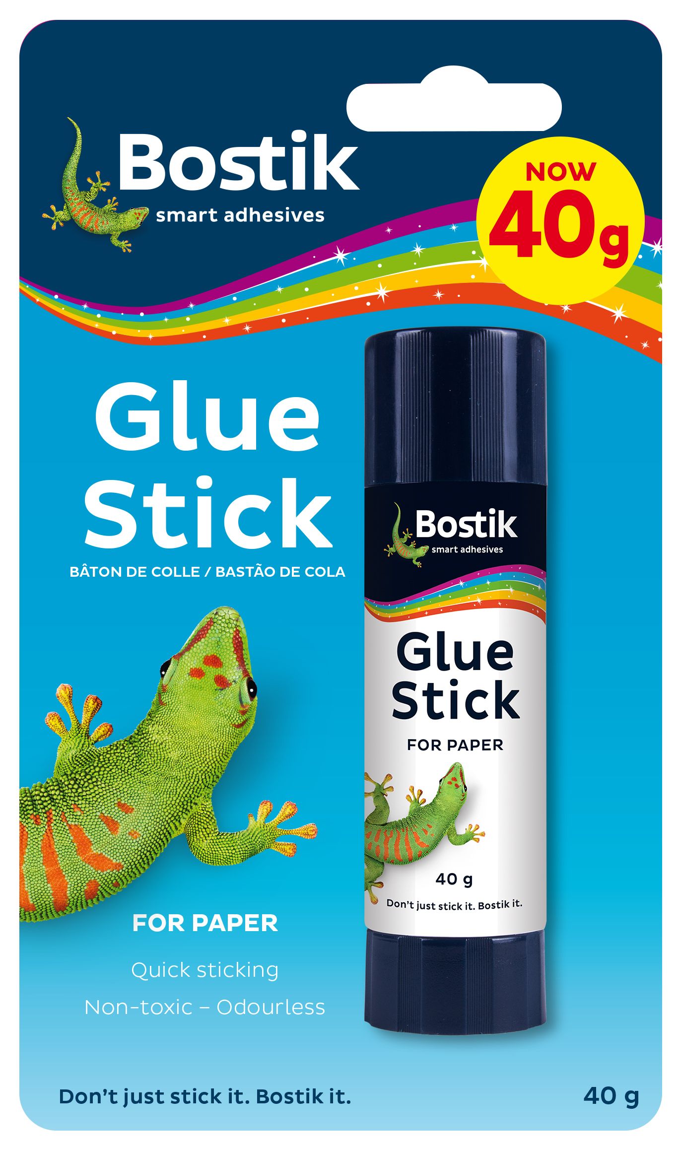 Bostik Glue Stick 36gr - Pack Of 4 + Free Book Labels