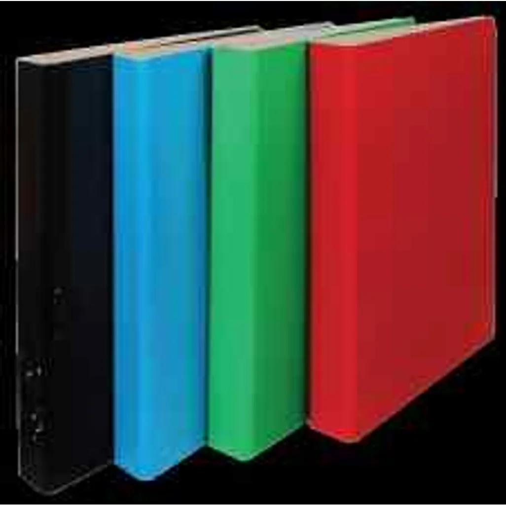 A4 Laminated Trunk Board 2 Ring Binder 25mm Black Waltons