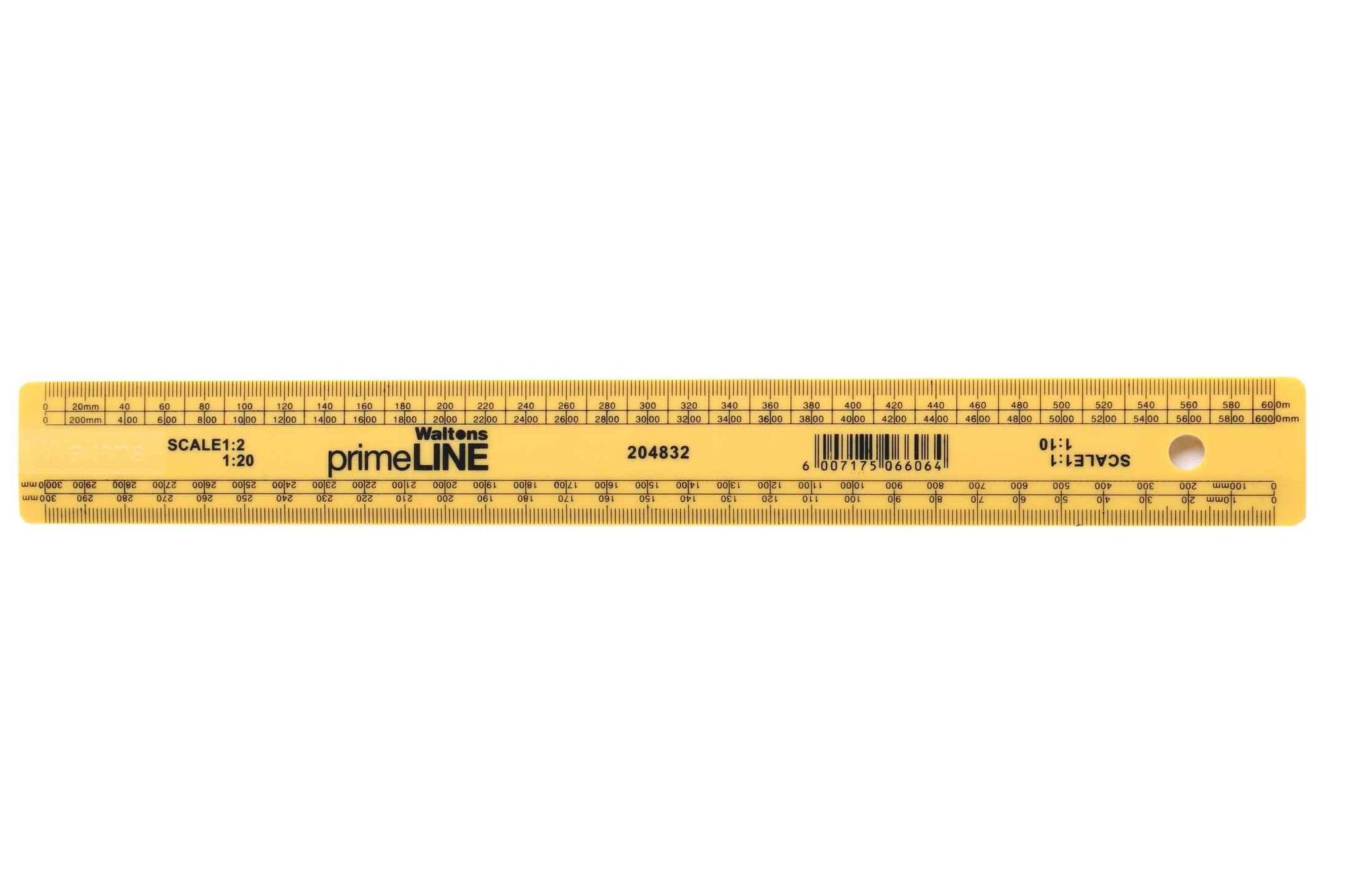 Waltons Primeline Flat Scale Ruler 11/12 A131-215