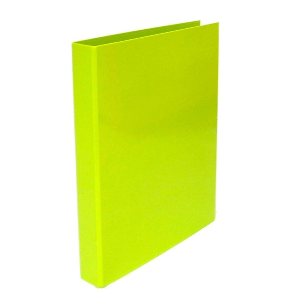 Gloss Laminated 2 Ring Binder 25mm Lumo Green Ivy Waltons