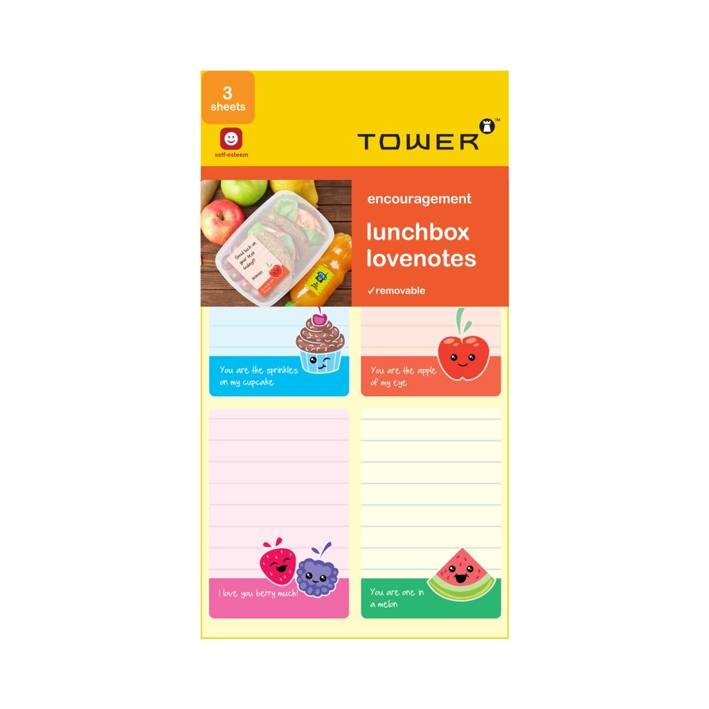 Tower Lunch Box Love Note Stickers 28 Labels Bidvest Waltons