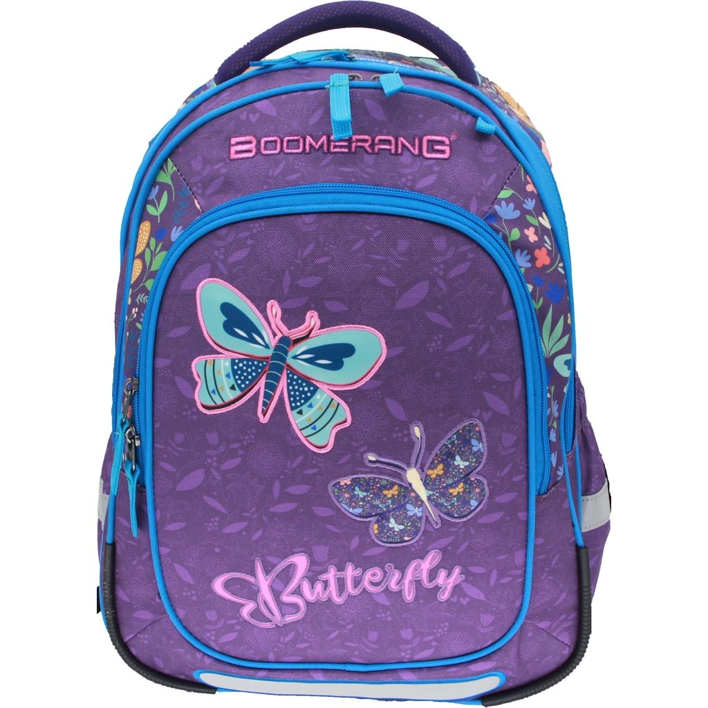 Boomerang Medium Othopaedic Backpack Butterfly Waltons