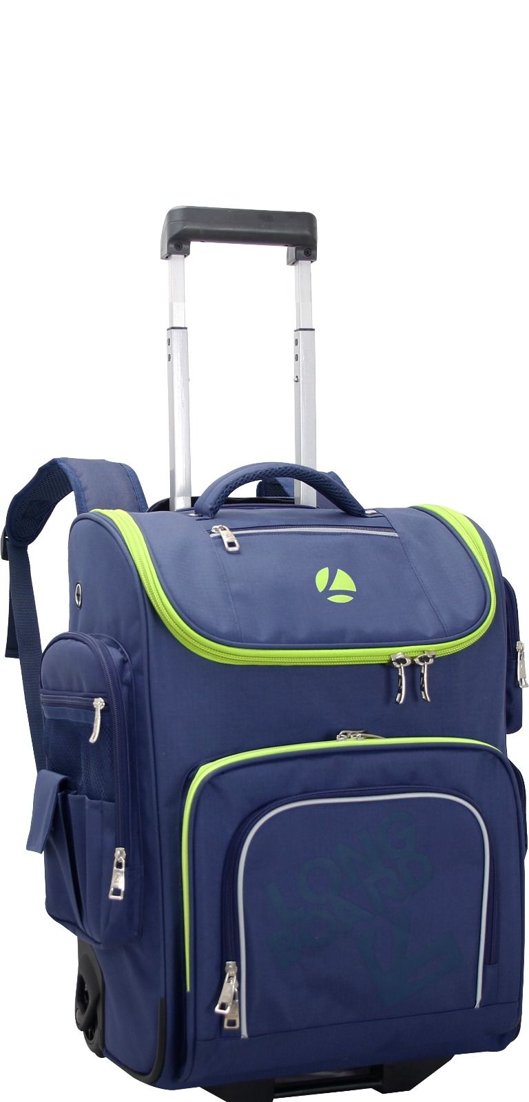 Longboard Cruiser School Trolley Backpack 55 Litre Navy + Pencil Bag ...