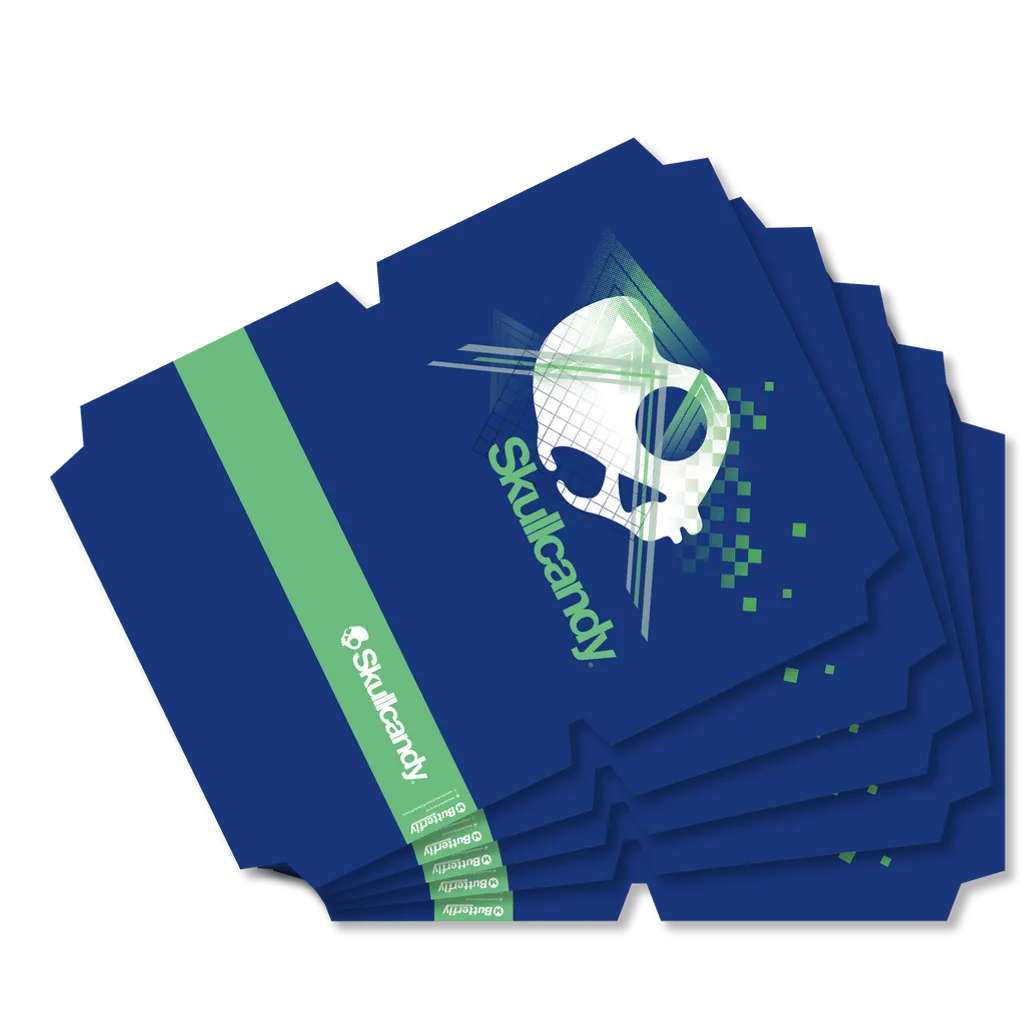 A4 Pre Cut Skull Candy Feel It Book Covers Pack of 5 Waltons