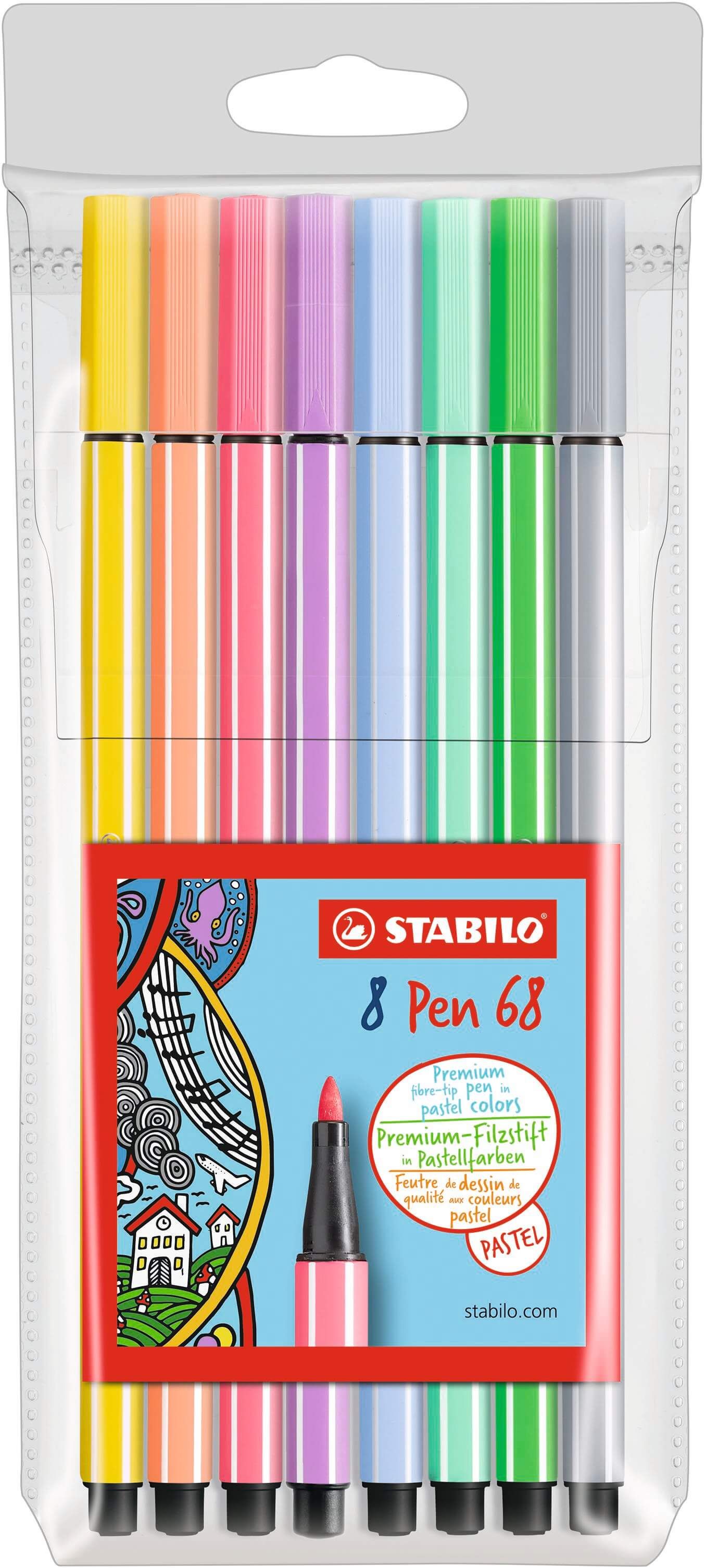 Stabilo brush pen pastel clearance