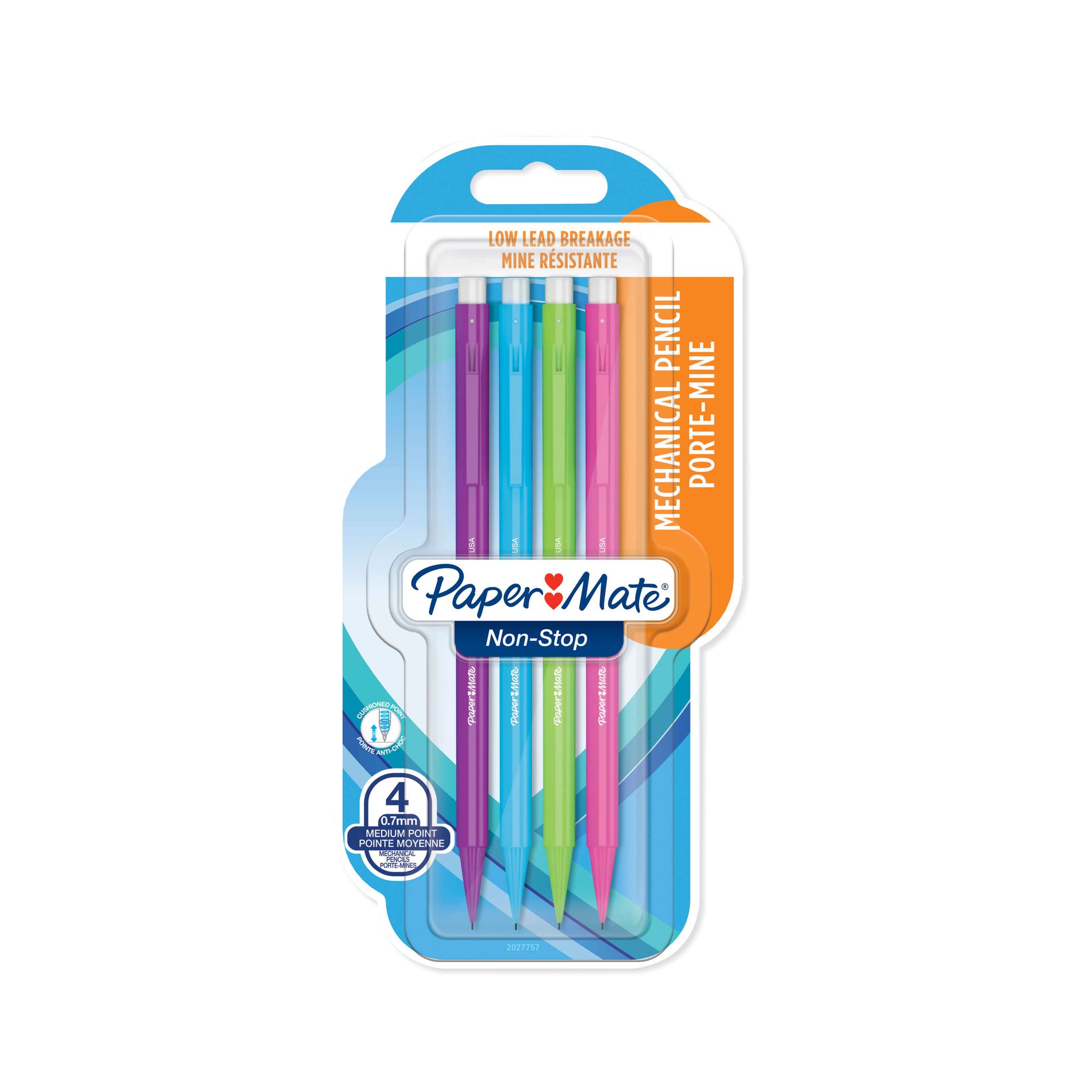 Papermate Neon Non Stop Mechanical Pencil Assorted 0.7mm NS2027757