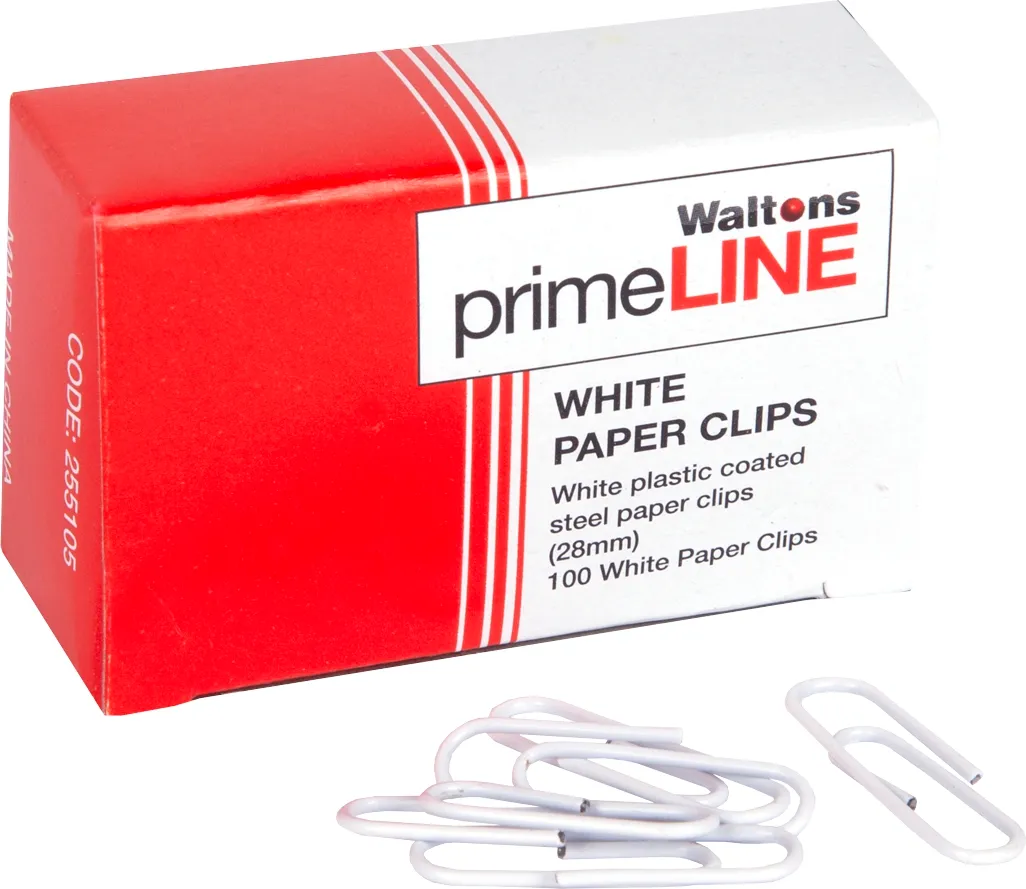 White deals plastic clips