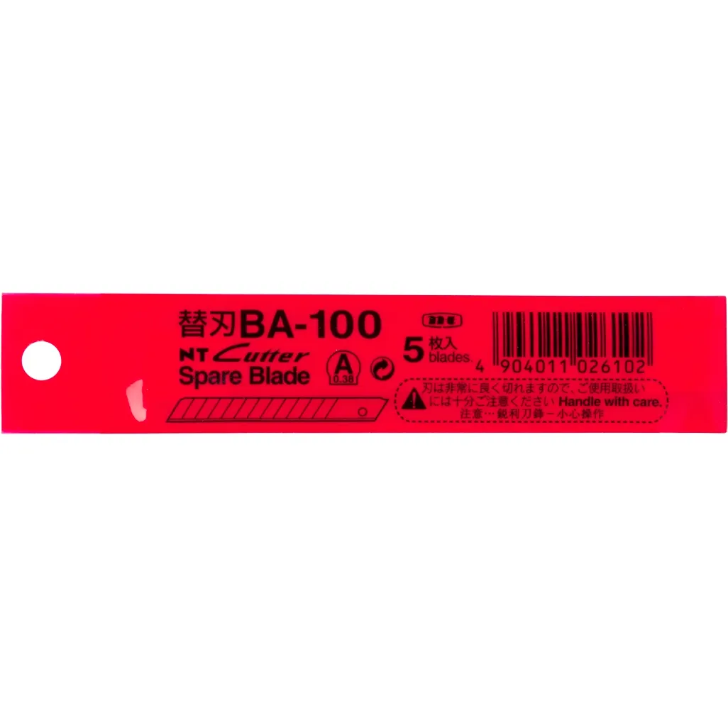 NT Cutting Knife Blades BA100 Pack 5 Waltons