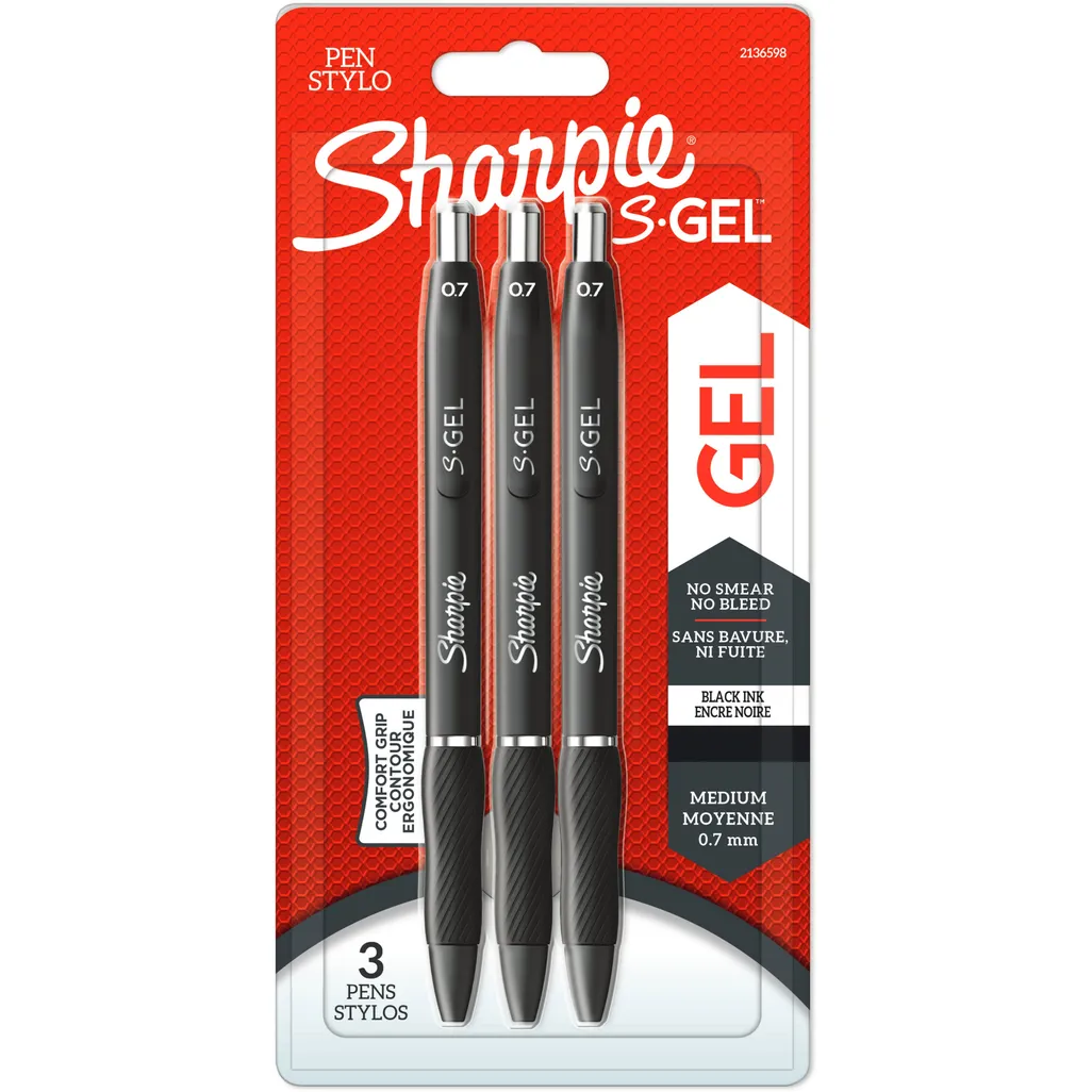 Sharpie SGel Pens Carded NS213 (Pack 3) Bidvest Waltons