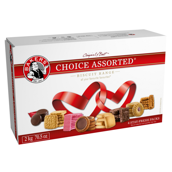 Bakers Choice Assorted Biscuits 2kg Waltons
