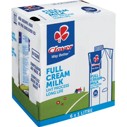 Full Cream Long Life Milk (6 x 1litre) Waltons