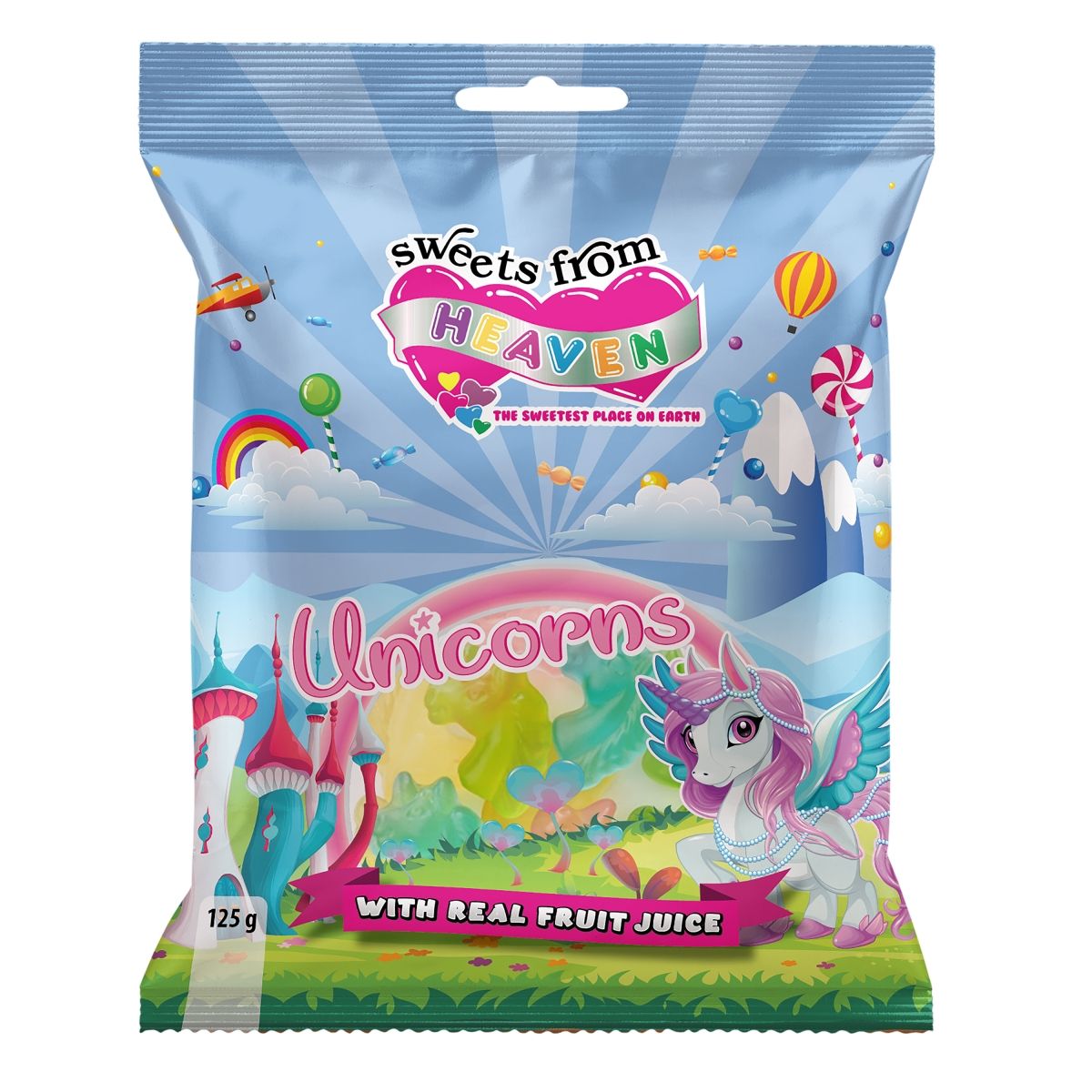 Sweets From Heaven Unicorn 125g KNSFH23 (Each) Waltons
