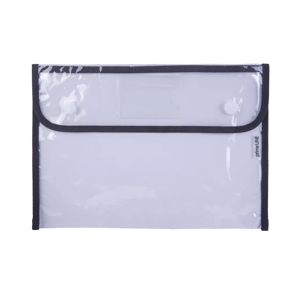 Waltons Primeline Clear Book Bag With Zip Waltons