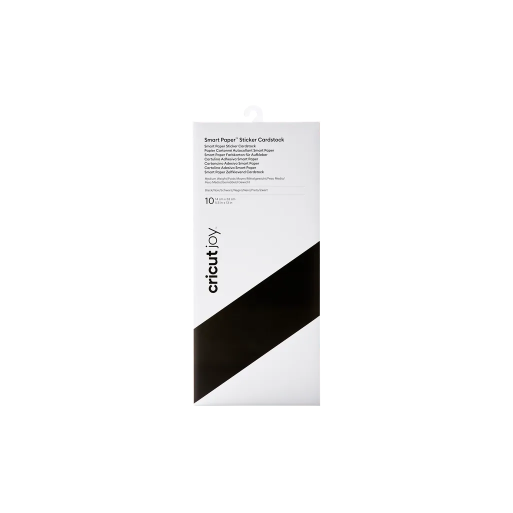 Cricut Smart Paper Sticker Cardstock - Black, 13 x 13, Package