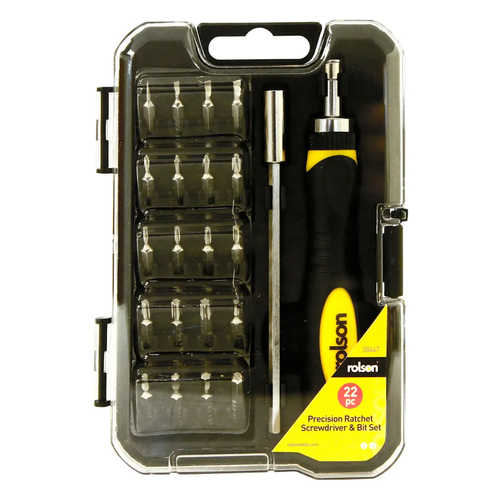 Rolson Precision Screwdriver & Bit Set 22 Piece R28447 Waltons
