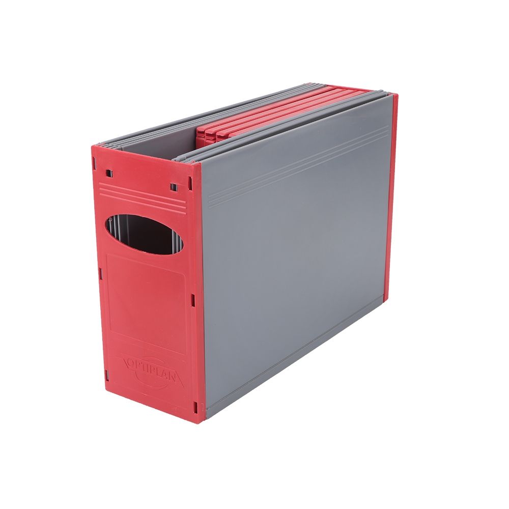 Optiplan (NEW) Plastic Container A4 325mm Flat Packed (Pack 5