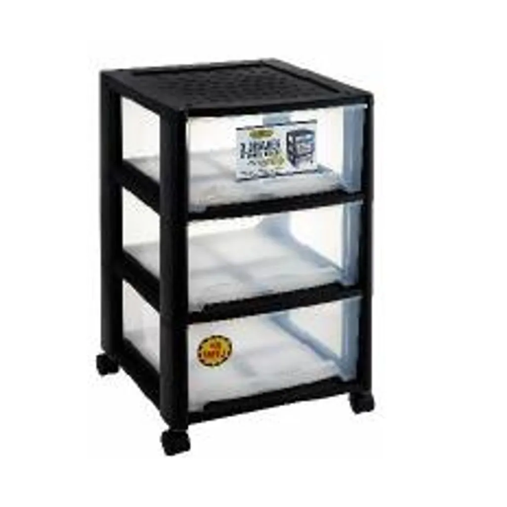 Addis Storage Unit 3 Drawer 9860BK Waltons