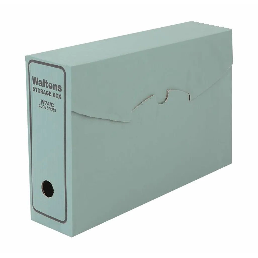 Waltons Corrugated file storage box collapsible 90mm x 375mm x 265mm