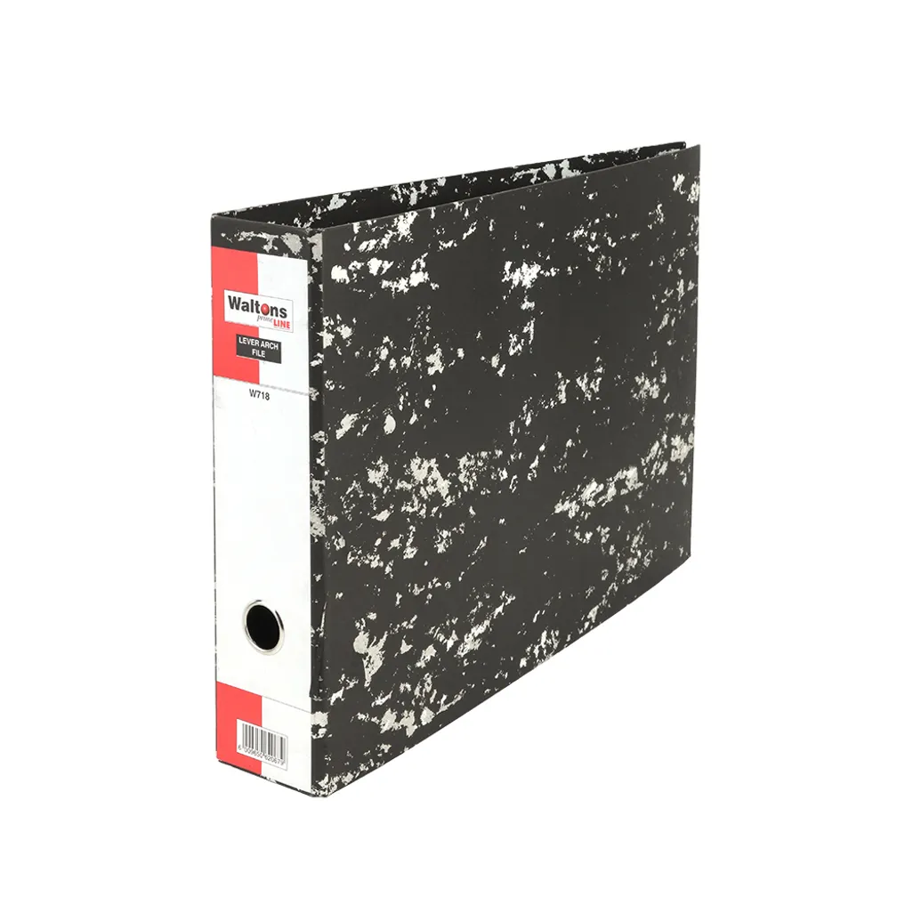 Unbranded mottled board leverarch file oblong no index A3 70mm W718