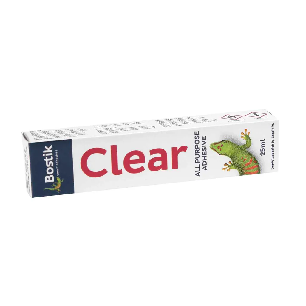Bostik Clear Adhesive 25ml 2 X Tubes Bidvest Waltons