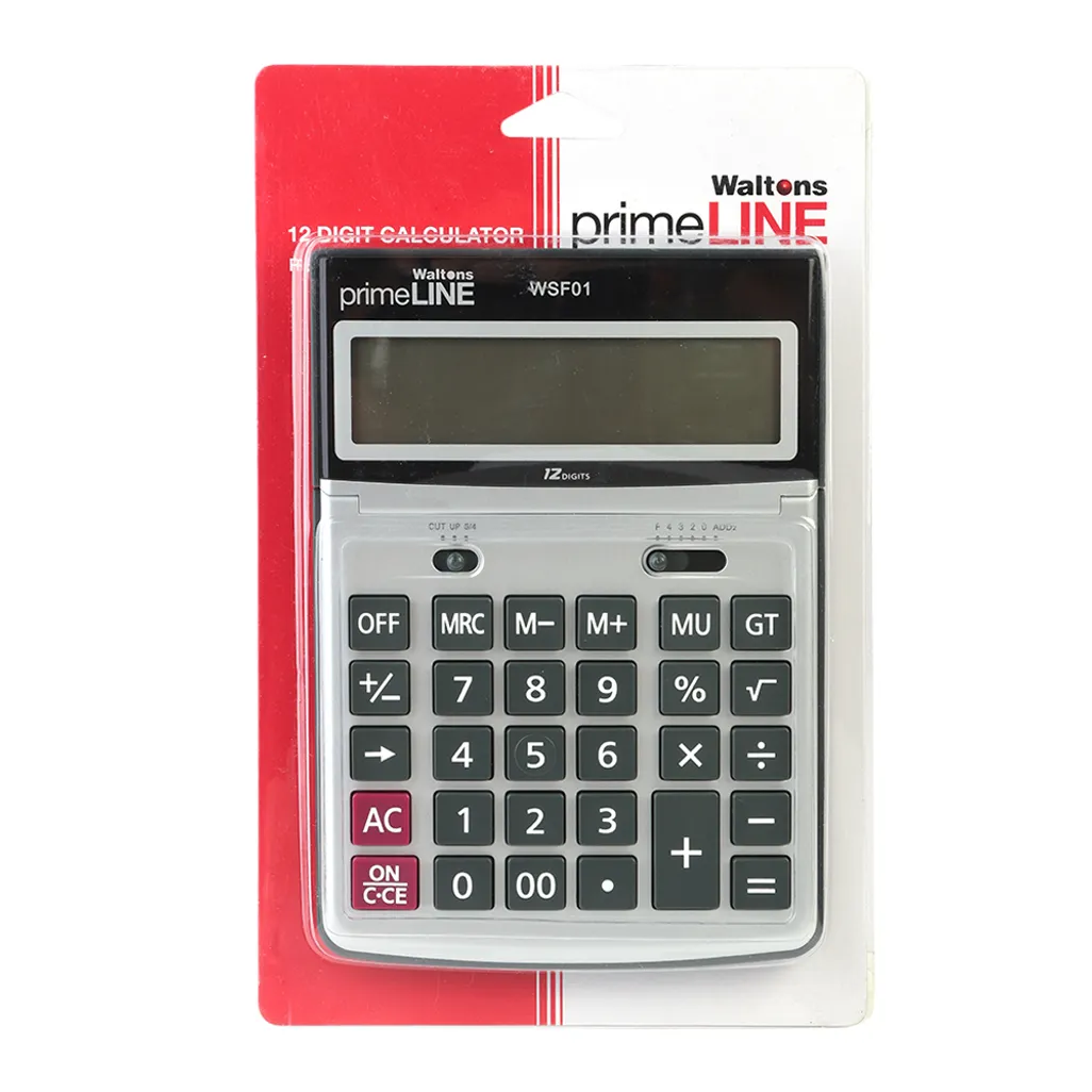 Waltons PrimeLine Large Calculator desktop 12digit Bidvest Waltons