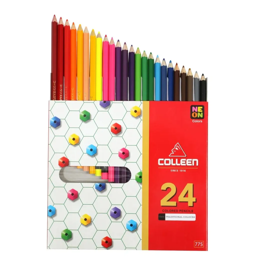 Colleen Colour Pencil Crayons Set Of 24 Waltons