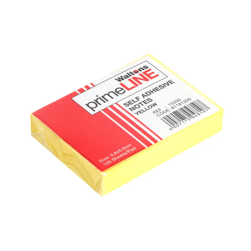 Waltons PrimeLine SelfAdhesive Notes 38mmx50mm Bidvest Waltons