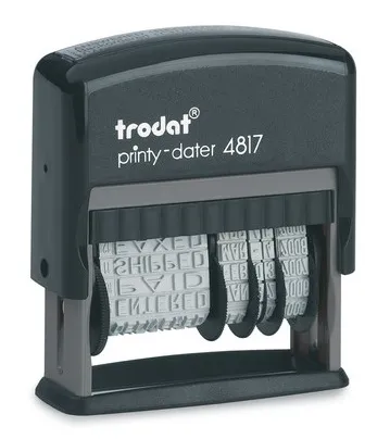 Trodat Rubberstamp Dial-A-Phrase Stamp Dater 4817 | Waltons