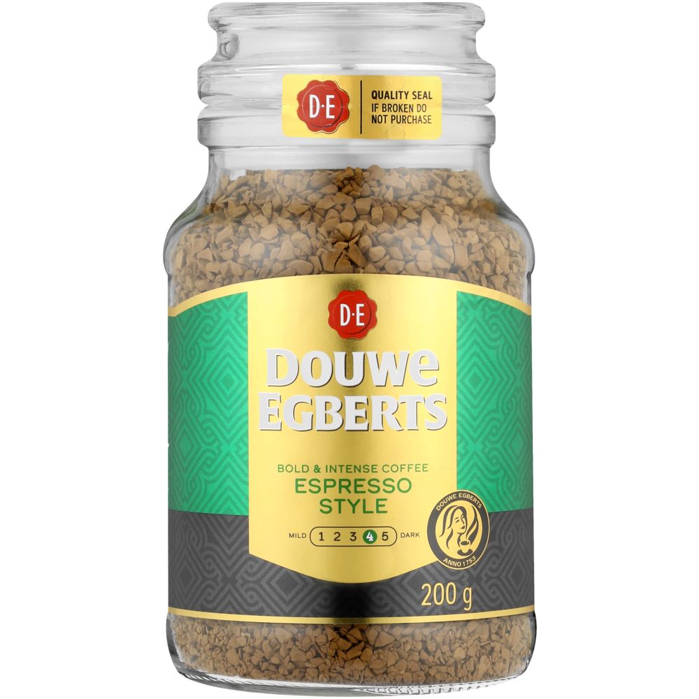 Douwe Egberts Espresso Style 200g Jar Waltons