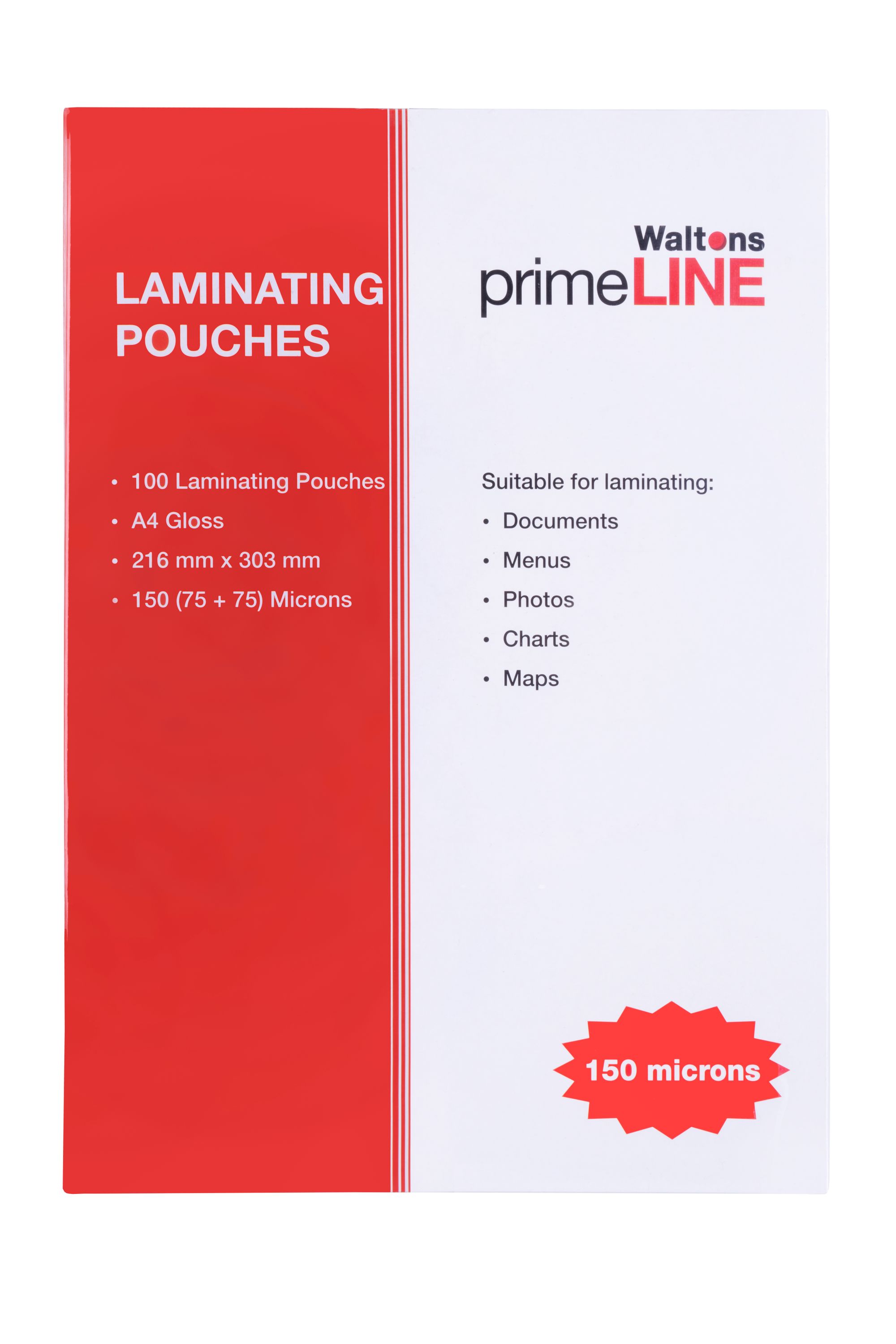 Laminating Pouches A4 150 Micron Gloss Rc - Pack of 100