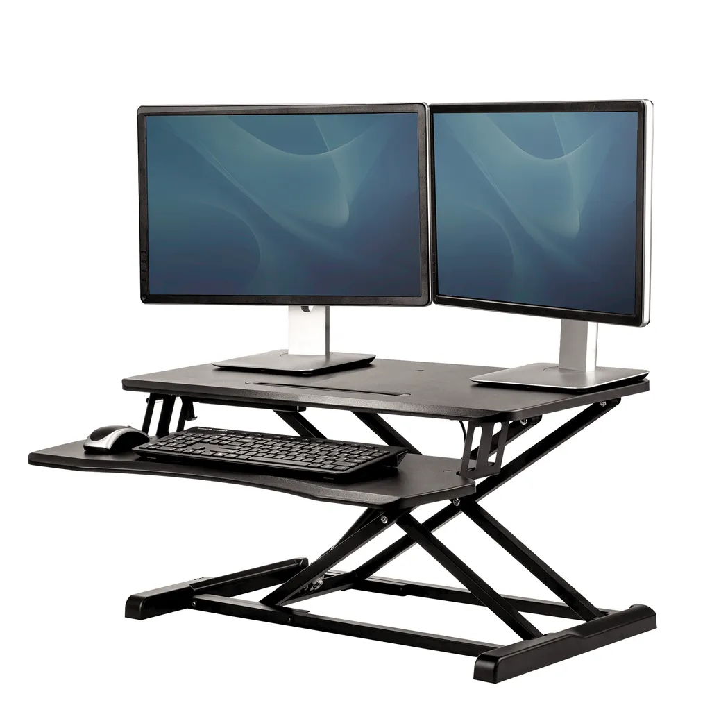 Fellowes sit store stand workstation