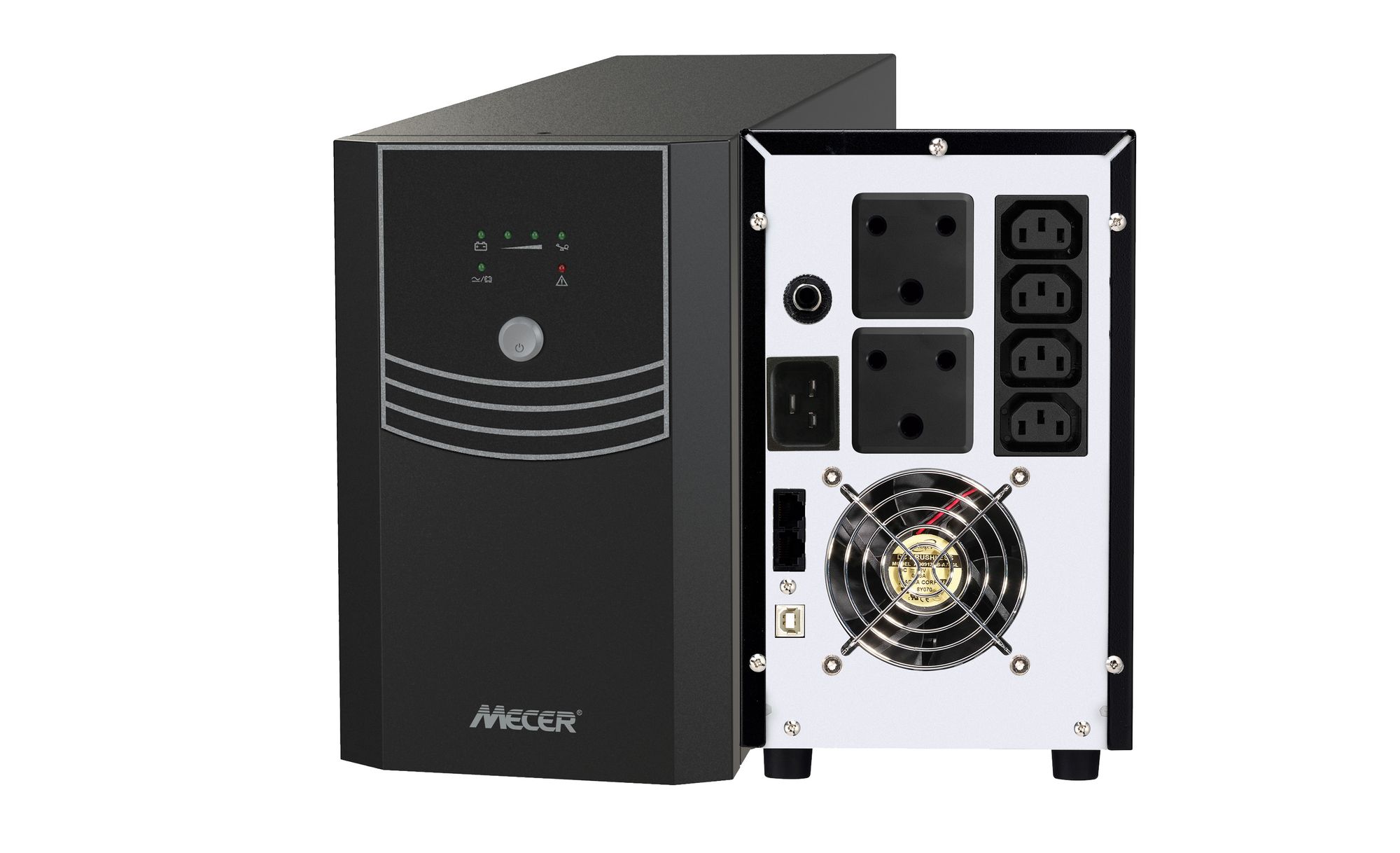 Mecer 2400VA 1440W 24V Inverter LVR2400LBKS + 2x100AH 12V Deep Cycle