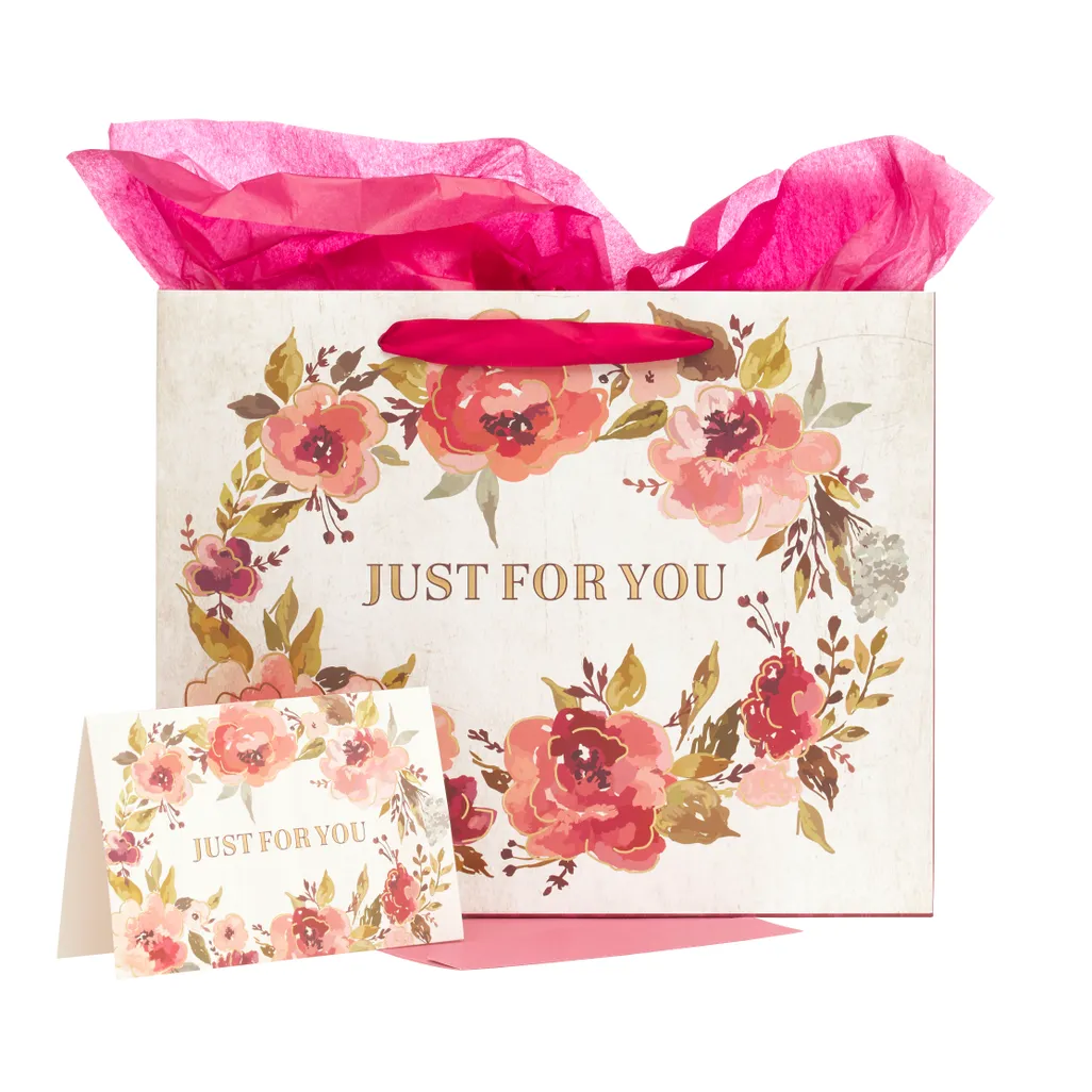 Gift Bag Set with Card Just For You Waltons