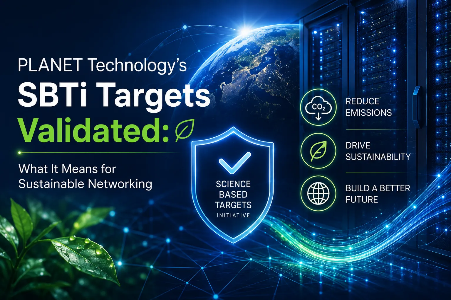 PLANET Technology’s SBTi Targets Validated: What It Means for Sustainable Networking