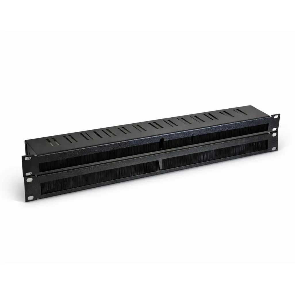 Single Brush Module Block 1U Brush Panel with 50mm Base plate - Networking | Eurobyte