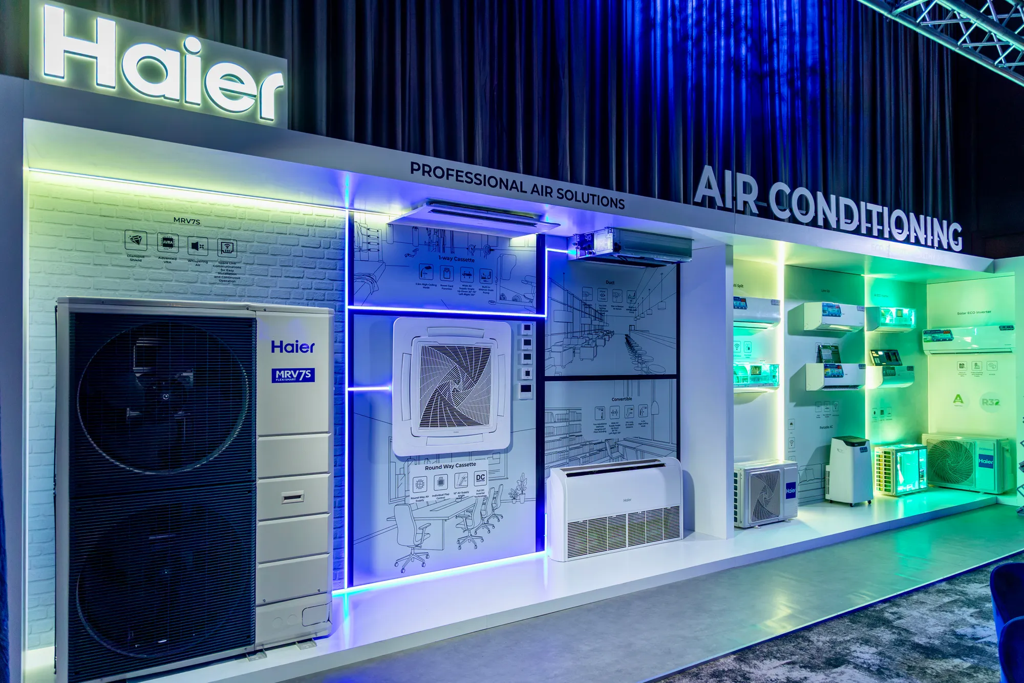 Haier Professional Air Solutions air conditioning stand at the Kwikot HVAC launch in Johannesburg