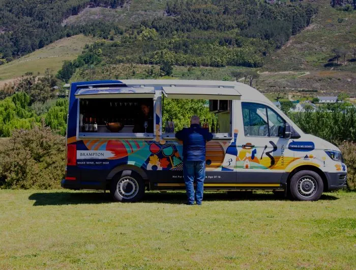 The Brampton Wine Truck is the first of its kind in South Africa
